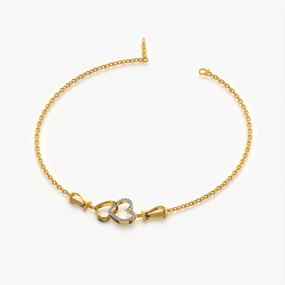 Gold tone bracelet