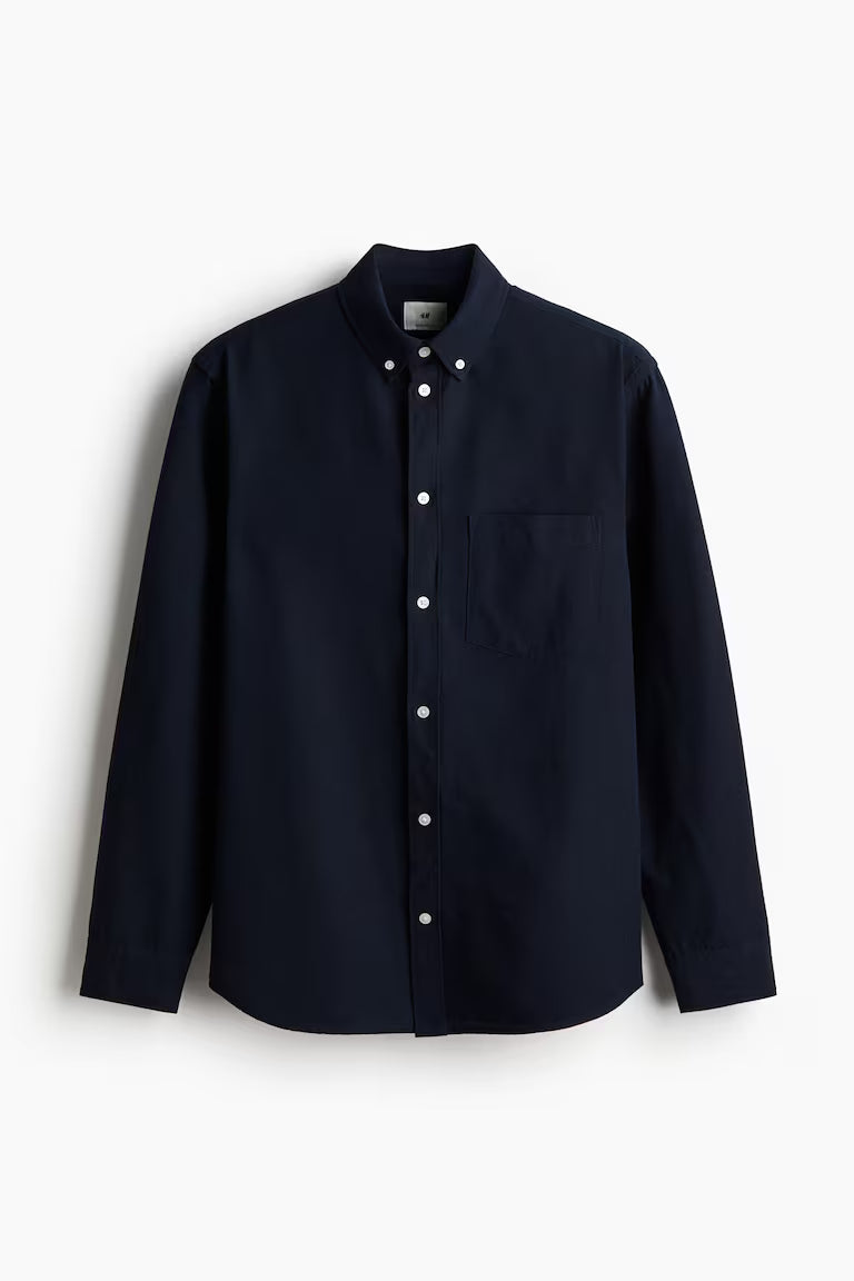 Classic Oxford Shirt - Navy Blue